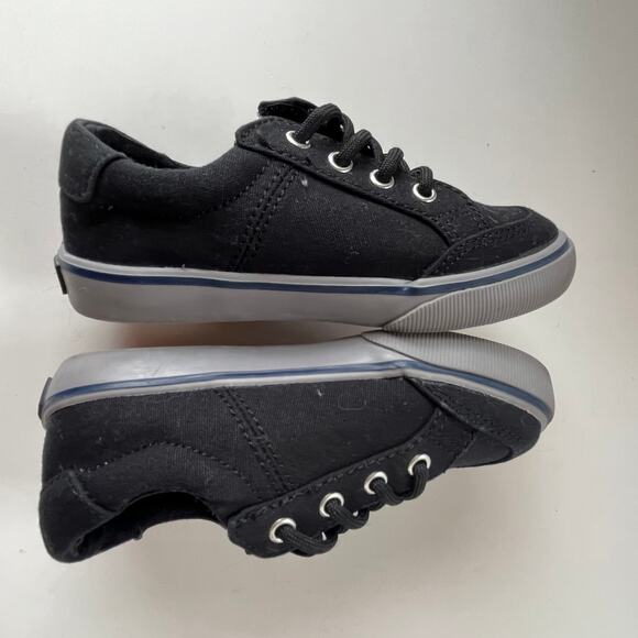 Sperry Trysail Jr Toddler Sneakers Shoes Size 8M Navy Blue Hook and Loop Slip On - Picture 6 of 13